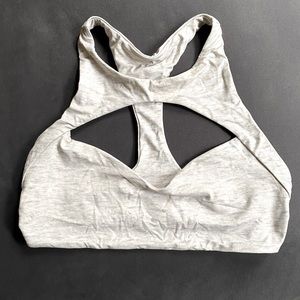 Boys + Arrow bikini top in Heather grey